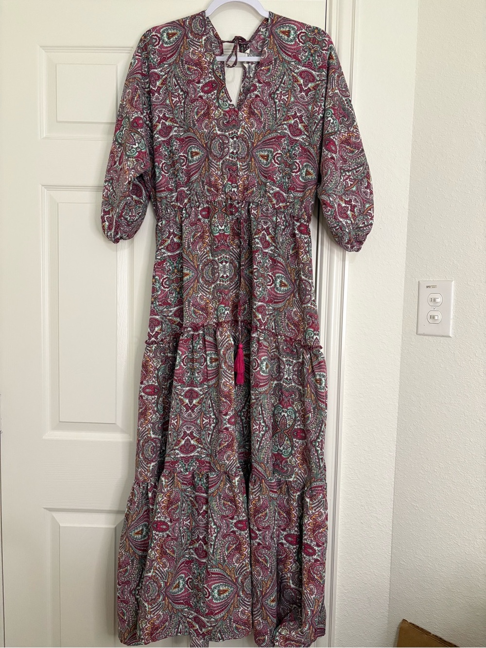 Cato Boho Paisley Multicolor Maxi Dress